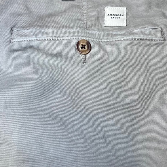 American Eagle Chino Shorts Mens 38 Gray Flex Classic Fit Outdoor Casual - Picture 9 of 16